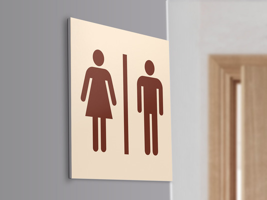 Женский мужской туалет